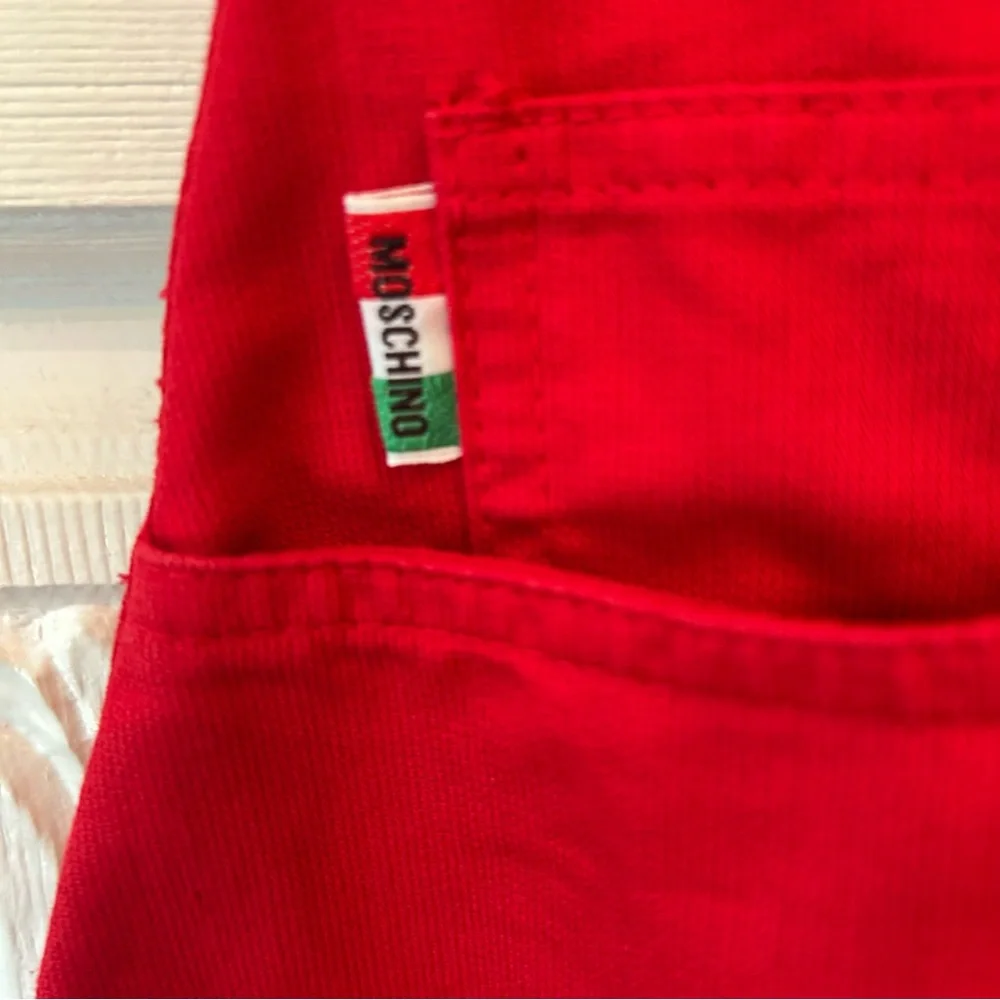 Moschino Junior Couture L’Italia Red Jumper Dress Size 14A (14 years) - Picture 4 of 9